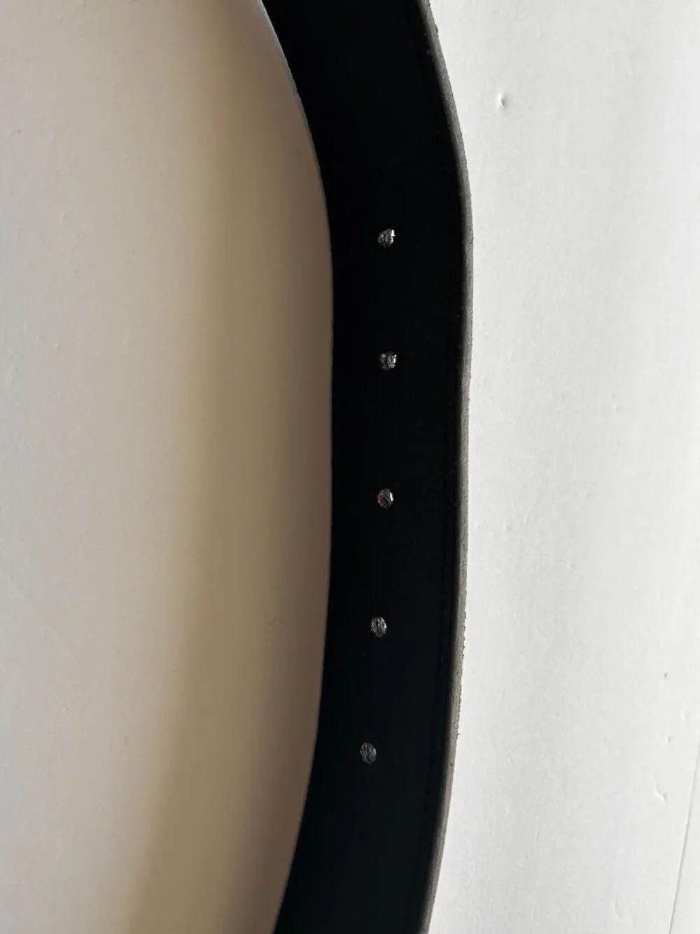 Black Beaded Belt Geometric Pattern Yellow Gray Unisex Faux Leather